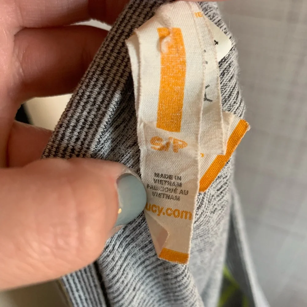 Lucy Striped Running Top with Thumb Holes